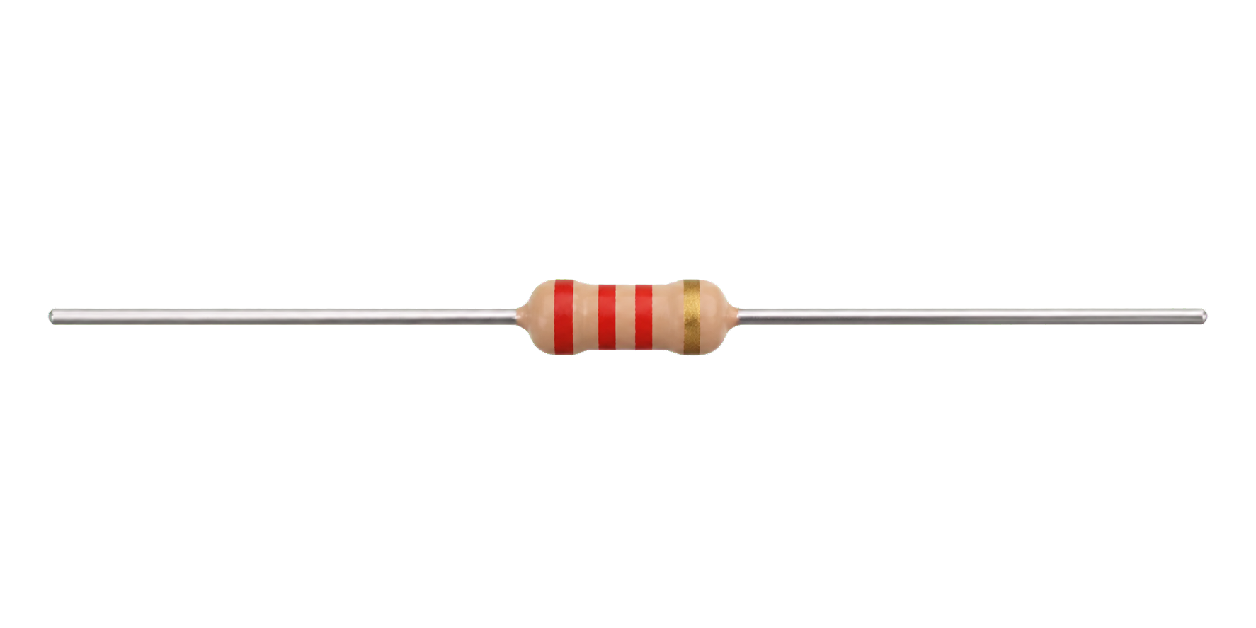 2.2kΩ axial through-hole resistor