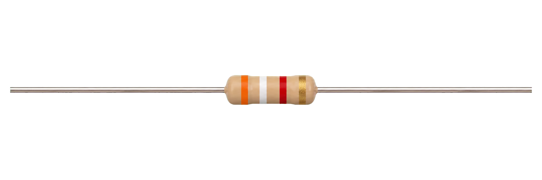 3.9kΩ axial through-hole resistor