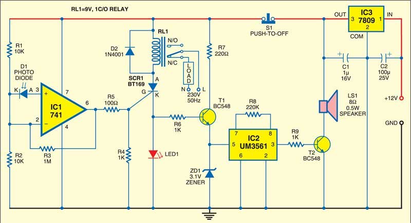 Photodiode-Based Fire Detector - source illustration from page 229