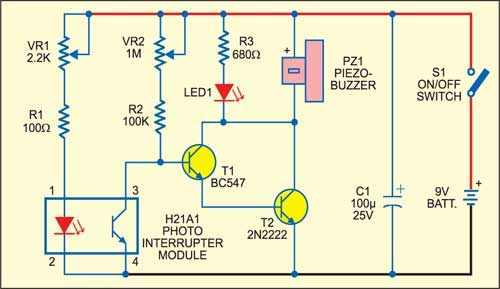 Simple smoke detector - source illustration from page 126