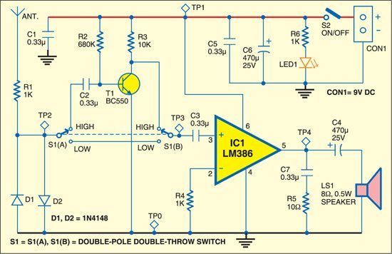 RF Signal Detector - source illustration from page 70