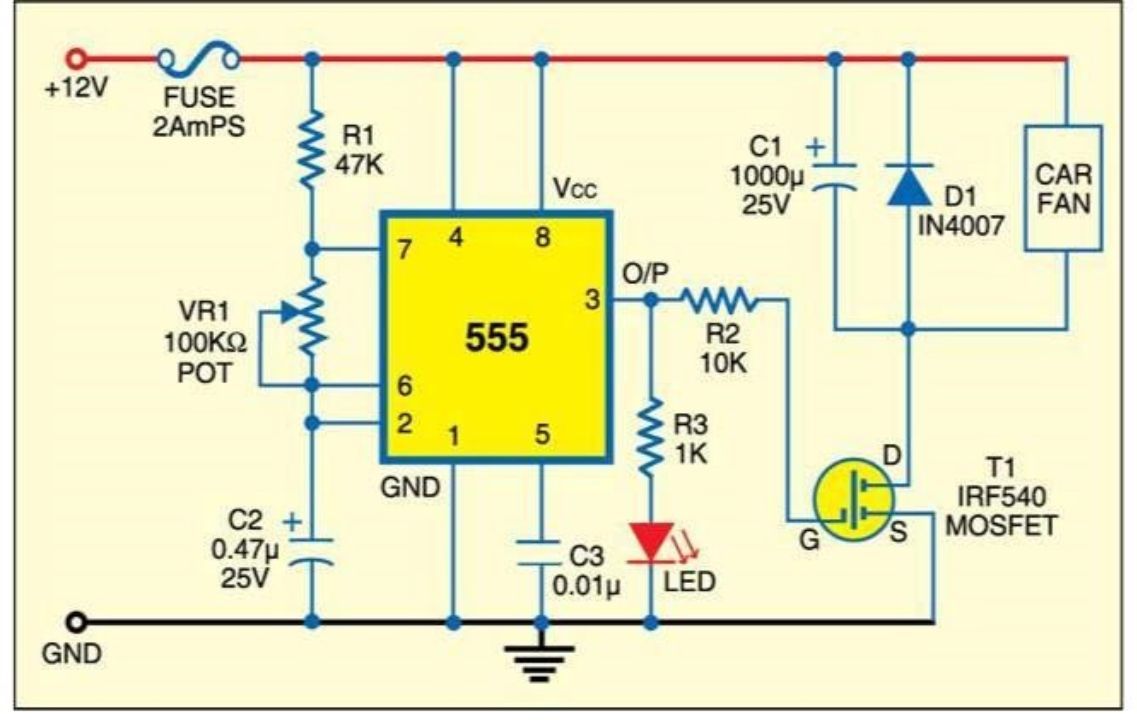 Car Fan Speed Controller - source illustration from page 529