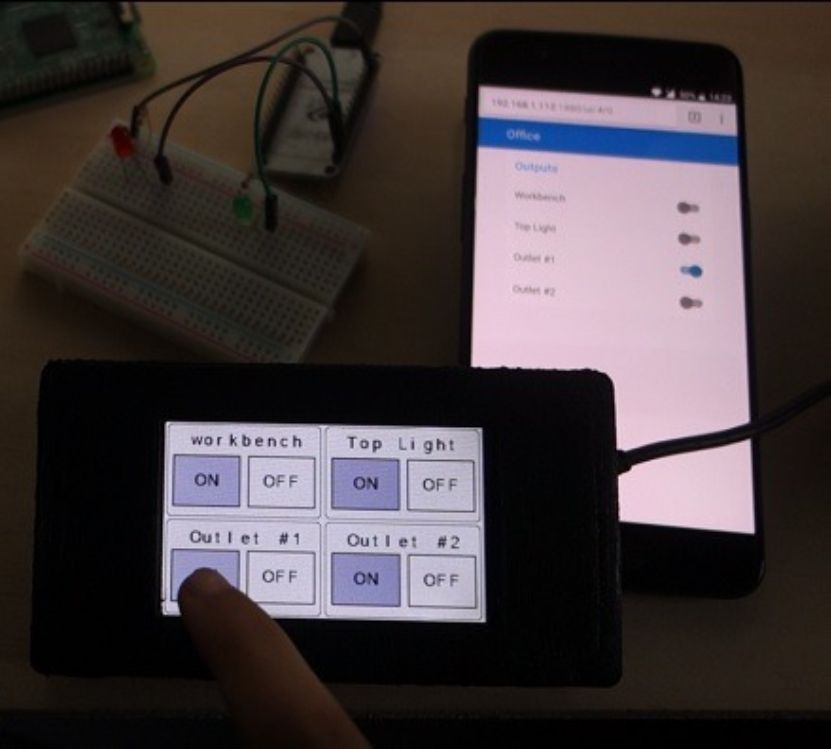 Touchscreen user interface for Node-RED provided by the Nextion Display with ESP8266 - source illustration from page 1065