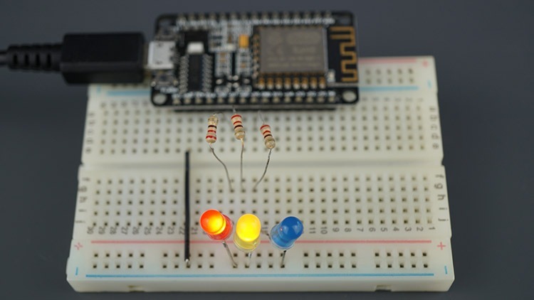 Multiple Sliders for ESP8266 NodeMCU Web Server (WebSocket): Control the brightness of LEDs (PWM) - source illustration from page 995