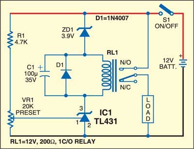 Smart Battery Protector Using a Shunt Regulator - source illustration from page 239 Smart Battery Protector Using a Shunt Regulator - source illustration from page 239