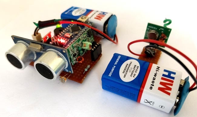 Figure: Prototype of Arduino Inclinometer using MPU6050