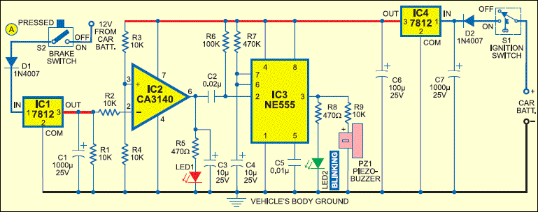 Brake Failure Indicator - source illustration from page 106