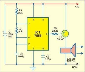 Long-range Burglar Alarm Using Laser Torch - source illustration from page 376