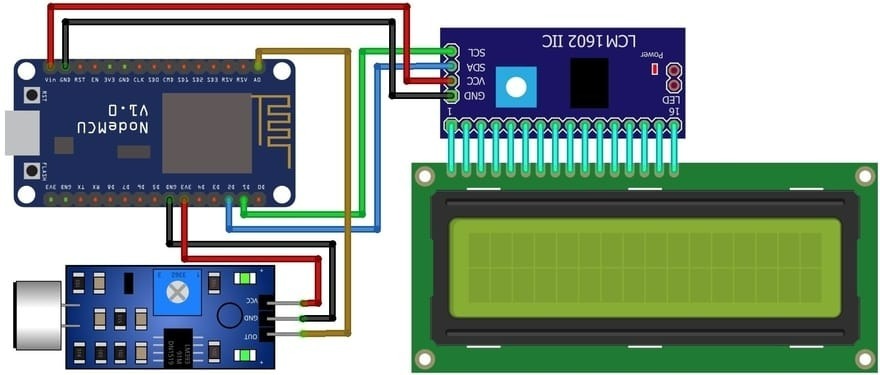 IoT Decibel meter with Sound Sensor & ESP8266 - source illustration from page 1198