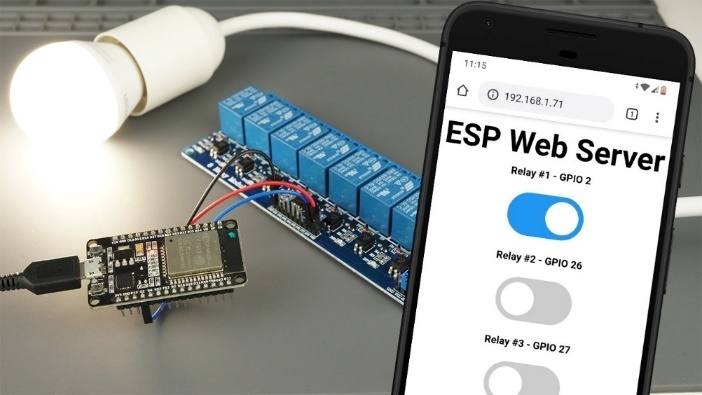 Web Server for ESP32/ESP8266 Relay Modules Built with the Arduino IDE (1, 2, 4, 8, 16 Channels) - source illustration from page 1019