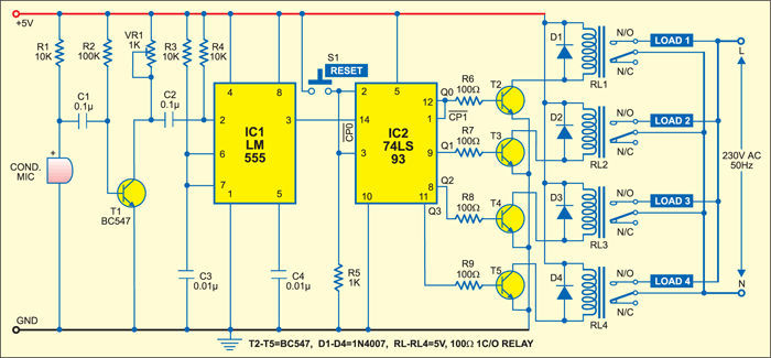 16-Way Clap-Operated Switch - source illustration from page 79