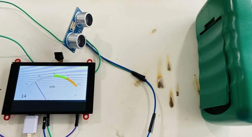 Ultrasonic Range Finder with ESP32 TFT Display & HC-SR04 - source illustration from page 1462