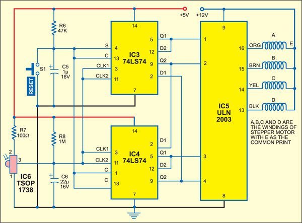 Wireless Stepper Motor Controller - source illustration from page 496 Wireless Stepper Motor Controller - source illustration from page 496