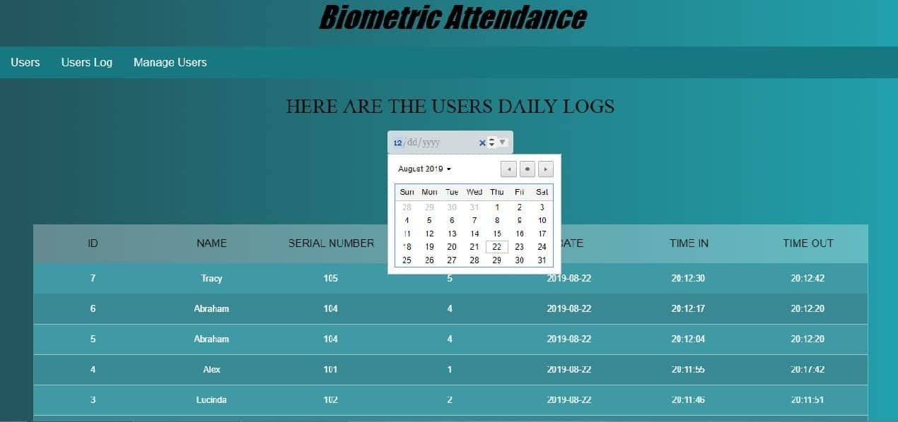 IoT Biometric Fingerprint Attendance System using NodeMCU - source illustration from page 1243
