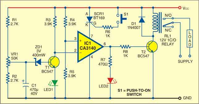 Power Resumption Alarm and Low Voltage Protector - source illustration from page 438