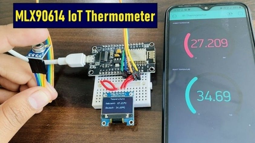 IoT IR Thermometer using MLX90614 & ESP8266 on Blynk - source illustration from page 1164 IoT IR Thermometer using MLX90614 & ESP8266 on Blynk - source illustration from page 1164