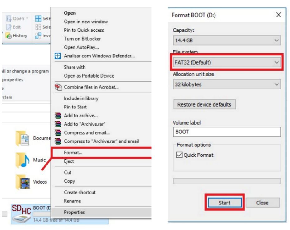 Choose Format in the manner depicted in the figure below.