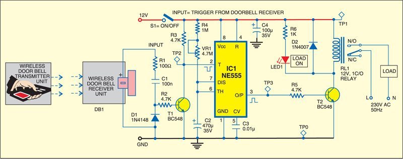 Remote Control using Wireless Doorbell - source illustration from page 69