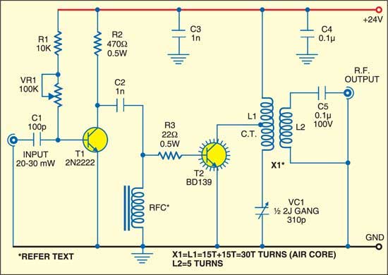 Simple HF Power Amplifier - source illustration from page 274
