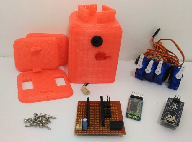 Arduino based Bluetooth Biped Bob (Walking & Dancing Robot) - source illustration from page 748