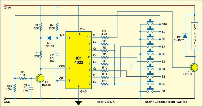 Electronic Combination Lock - source illustration from page 153