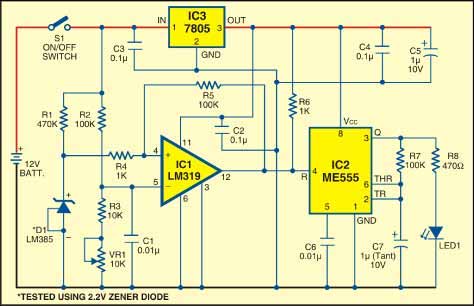 Battery Low Indicator - source illustration from page 497