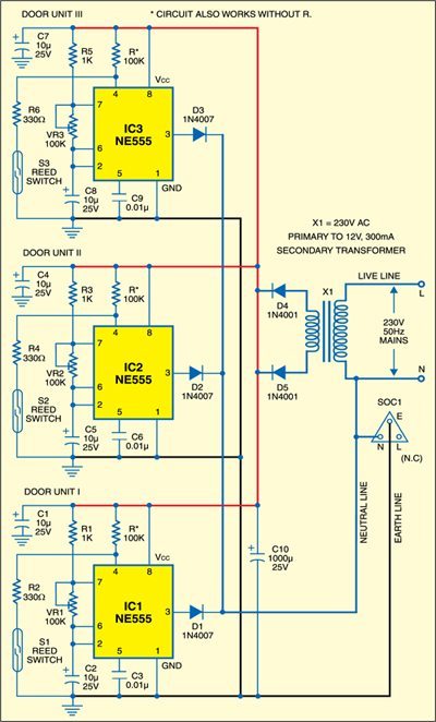 Cordless Multi-Door Alarm - source illustration from page 168