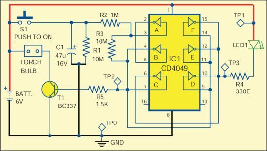 MQ-6 gas sensor (as illustrated on the left side of the author's prototype), and measure