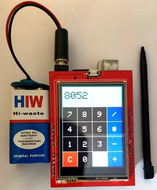 Arduino Touch Screen Calculator using TFT LCD - source illustration from page 855