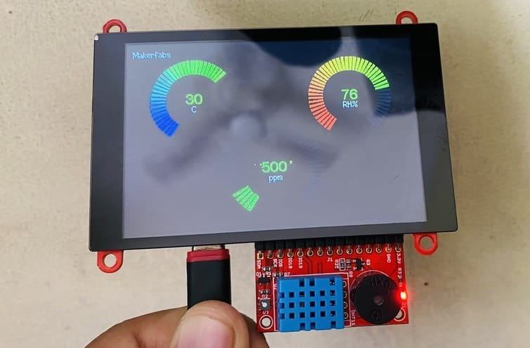 Monitoring the Indoor Environment Using an ESP32 and an LCD Display - source illustration from page 1421