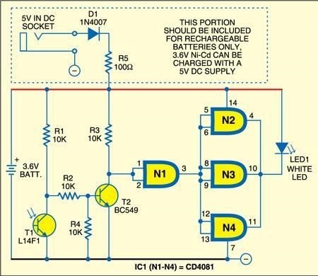 Emergency Photo Lamp - source illustration from page 370