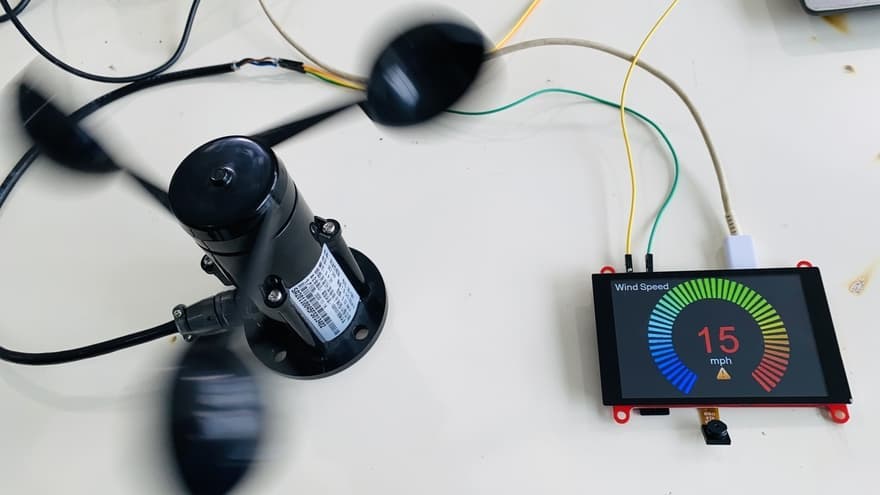 Measure Wind Speed with Anemometer on ESP32 TFT Display - source illustration from page 1428