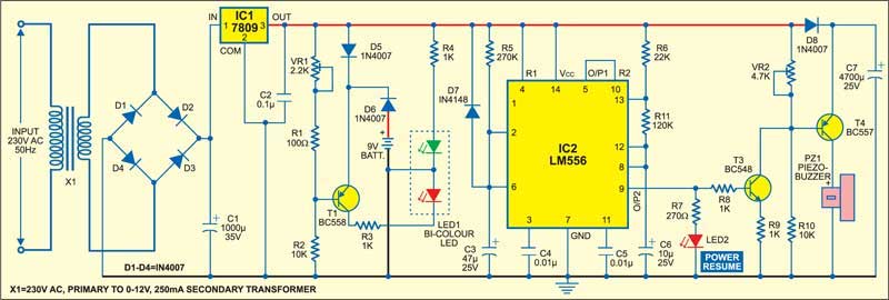 Power Failure and Resumption Alarm - source illustration from page 116