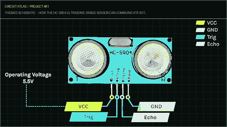 Circuit Atlas themed schematic for How the HC-SR04 Ultrasonic Range Sensor Can Communicate with the ESP32 Circuit Atlas themed schematic for How the HC-SR04 Ultrasonic Range Sensor Can Communicate with the ESP32