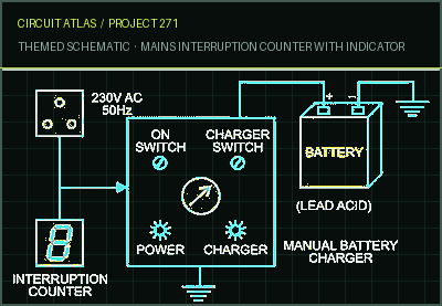 Circuit Atlas themed schematic for Mains Interruption Counter with Indicator