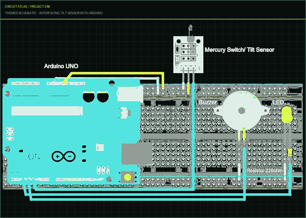 Circuit Atlas themed schematic for Interfacing Tilt Sensor with Arduino Circuit Atlas themed schematic for Interfacing Tilt Sensor with Arduino