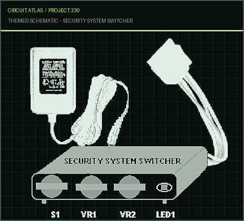 Circuit Atlas themed schematic for Security System Switcher Circuit Atlas themed schematic for Security System Switcher