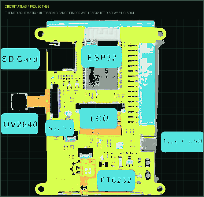 Circuit Atlas themed schematic for Measure Wind Speed with Anemometer on ESP32 TFT Display