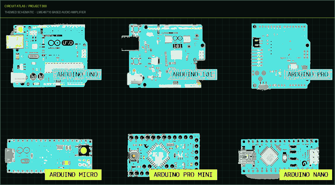 Circuit Atlas themed schematic for LME49710 Based Audio Amplifier