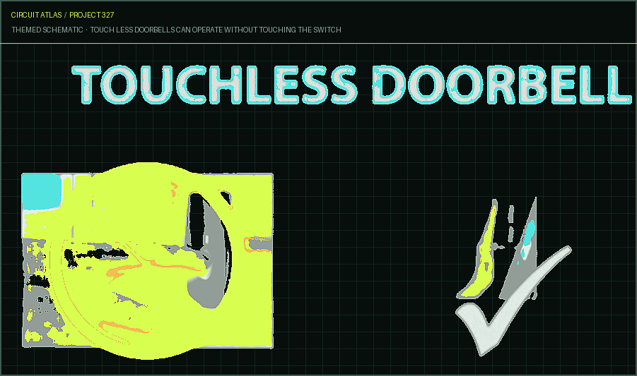 Circuit Atlas themed schematic for Touch less doorbells can operate without touching the switch